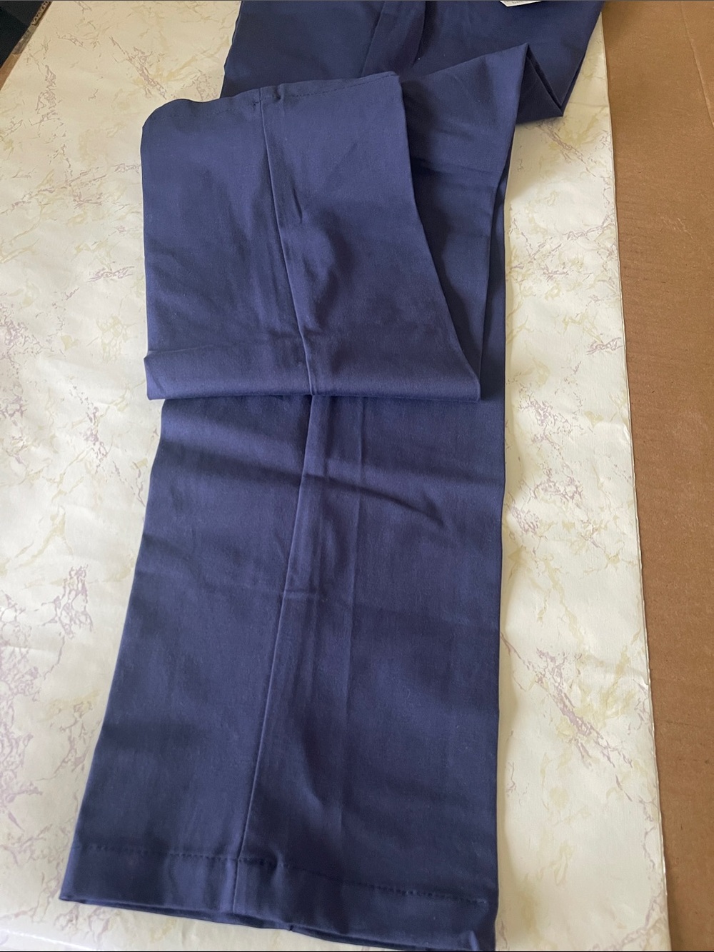 Lauren Ralph Lauren Navy Classic Fit Dress Pants
